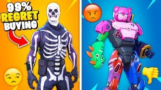 Top 10 Fortnite Skins FANS REGRET Purchasing!