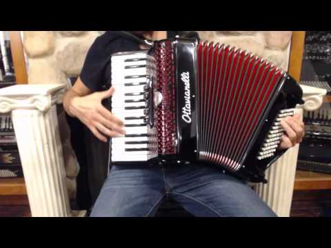 4858 - Certified Pre-Owned Black Ottavianelli Bambino Piano Accordion MMM 30 72 $2499