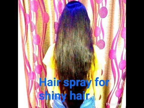 Hair spray for shiny hair | सिल्की बाल पाये | at home Video