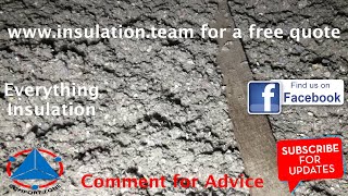 Inside Fibro roof after installing cellulose fibre insulation