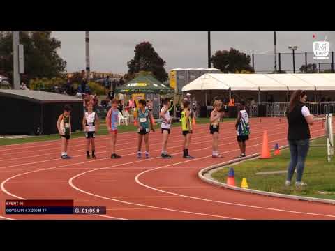 Boys U11 4 x 200m Timed Final 1 - 2019 SUBWAY State Relay Championships // LAVicTV