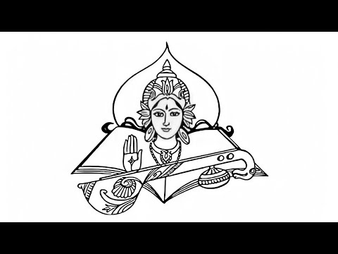 How to draw Goddess Saraswati Mata full body pencil drawing step by step |  Face art drawing, Step by step drawing, Pencil drawings