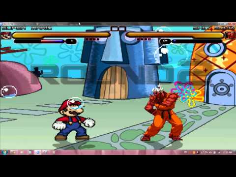 Bubbyaustin1022 mugen battle #37 super mario vs shin gouki