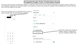 Craigslist Google Voice Verification Scam