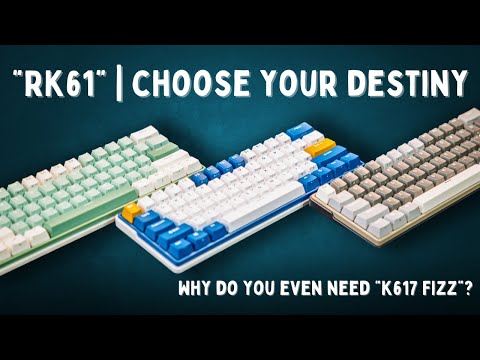 Royal Kludge RK61 Plus RGB Klein Mėlyna belaidė klaviatūra | 60%, Hot-swap, Brown switches, US video