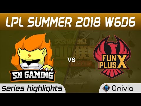 SNG vs FPX Series nổi bật LPL mùa hè 2018 W6D6 Suning Gaming vs FunPlus Phoenix bởi Onivia Part 1