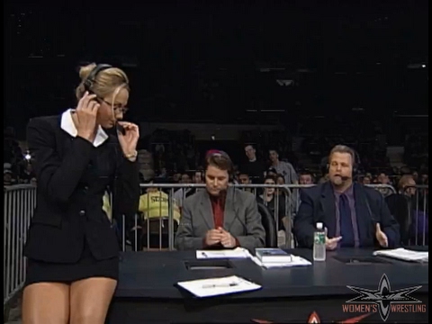 (720pHD): WCW Nitro 02/14/00 - Miss Hancock Segment/Norman Smiley & Lenny Lane vs. 3 Count