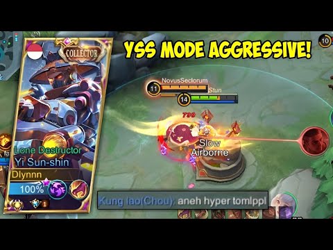 NIAT MAIN SANTAI TAPI YSS DIREMEHKAN! LANGSUNG MODE AGGRESSIVE! | TOP GLOBAL YSS - MLBB