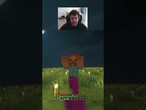 Killing a zombie unarmed in minecraft day 155 #shorts #viralshorts