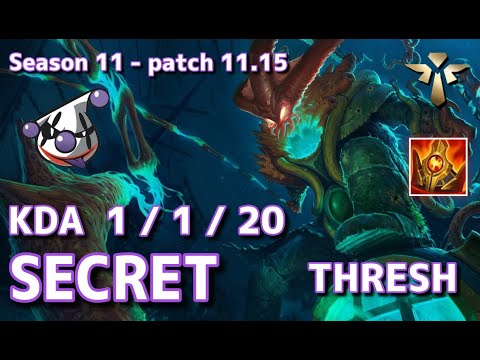 【韓国サーバー/GM】RJ Secret スレッシュ(Thresh) VS レオナ(Leona) SUP - Patch11.15 KR Ranked【LoL】