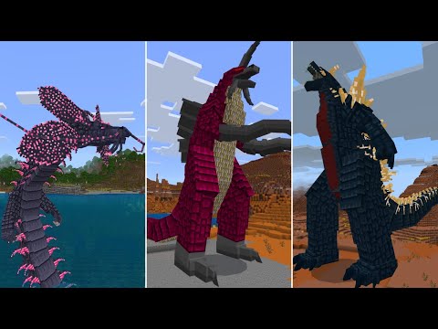 แอดออนก็อดซิลล่า มอนสเตอร์ไททันประหลาด! Godzilla Minecraft