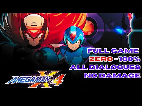 Mega Man X4 (PS1) - FULL GAME Walkthrough ~ Zero 100% (1080p) [No Damage/No SDC/All Dialogues]