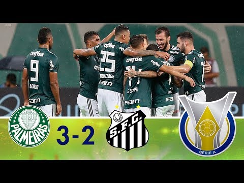 Melhores momentos -  Palmeiras 3 x 2 Santos -  Campeonato Brasileiro - (03/11/2018)
