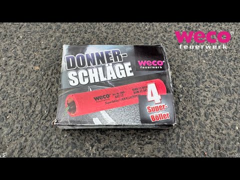 Donnerschläge | Super Böller 1 | Weco Feuerwerk | China Böller Test