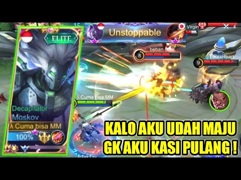 TOP GLOBAL MOSKOV MENGAMUK KEPADA PUBLIK, SEMUA MUSUH DI BANTAI !! - MOBILE LEGENDS