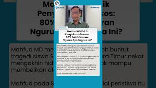 Mahfud MD Meradang! 80 Persen Bansos Salah Sasaran hingga Singgung Pelajar Akhiri Hidup di NTT
