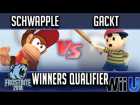 Frostbite 2018 Smash 4 Singles  WINNERS QUALIFIER - MHG | SchwApple (Diddy Kong) vs  Gackt (Ness)