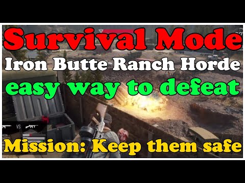 Days Gone Survival Mode Iron Butte Ranch Horde very easy way to defeat Story Mission Keep them safe