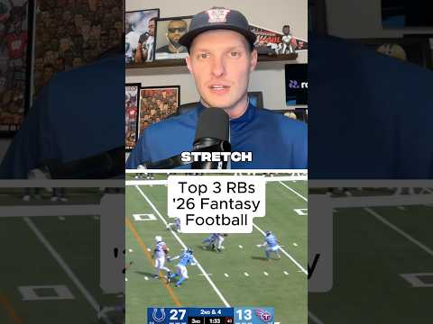 Thumbnail for Top 3 RBs for 2026 fantasy football leagues