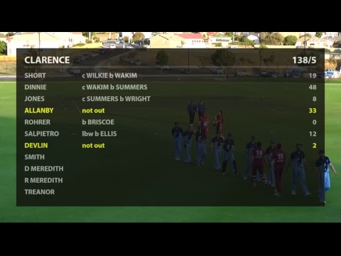 CTPL 1st Grade T20 Clarence v Lindisfarne