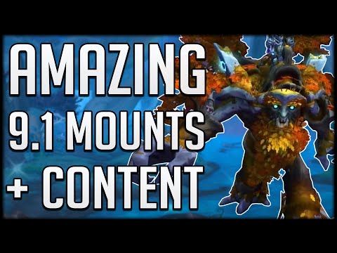 PATCH 9.1 CONTENT REVEALED - Awesome Mounts, Covenant Transmog, New MAW RAID & BROKER MEGADUNGEON