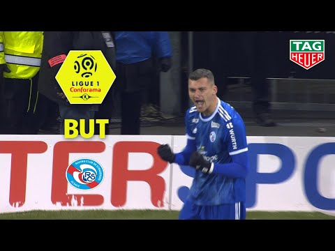 But Ludovic AJORQUE (56') / Amiens SC - RC Strasbourg Alsace (0-4)  (ASC-RCSA)/ 2019-20