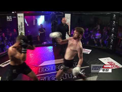 17 Callum Elder vs Alex Andrews Impact fight uk19 K1