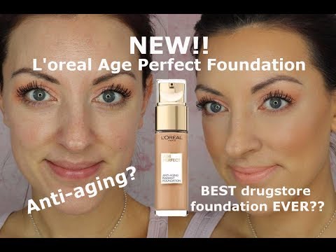 NEW L’oreal age perfect anti aging radiant foundation review and wear test