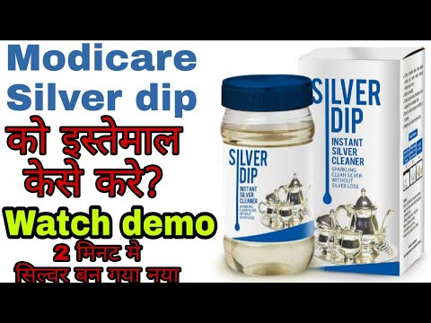 Transparent silver dip instant silver cleaner, packaging typ...