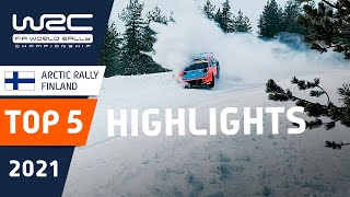 TOP 5 HIGHLIGHTS - WRC Arctic Rally Finland 2021 Powered by CapitalBox