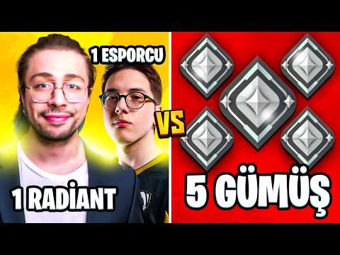 1 RADİANT, 1 ESPORCU vs 5 GÜMÜŞ! | Valorant (Woot & CombatRy)