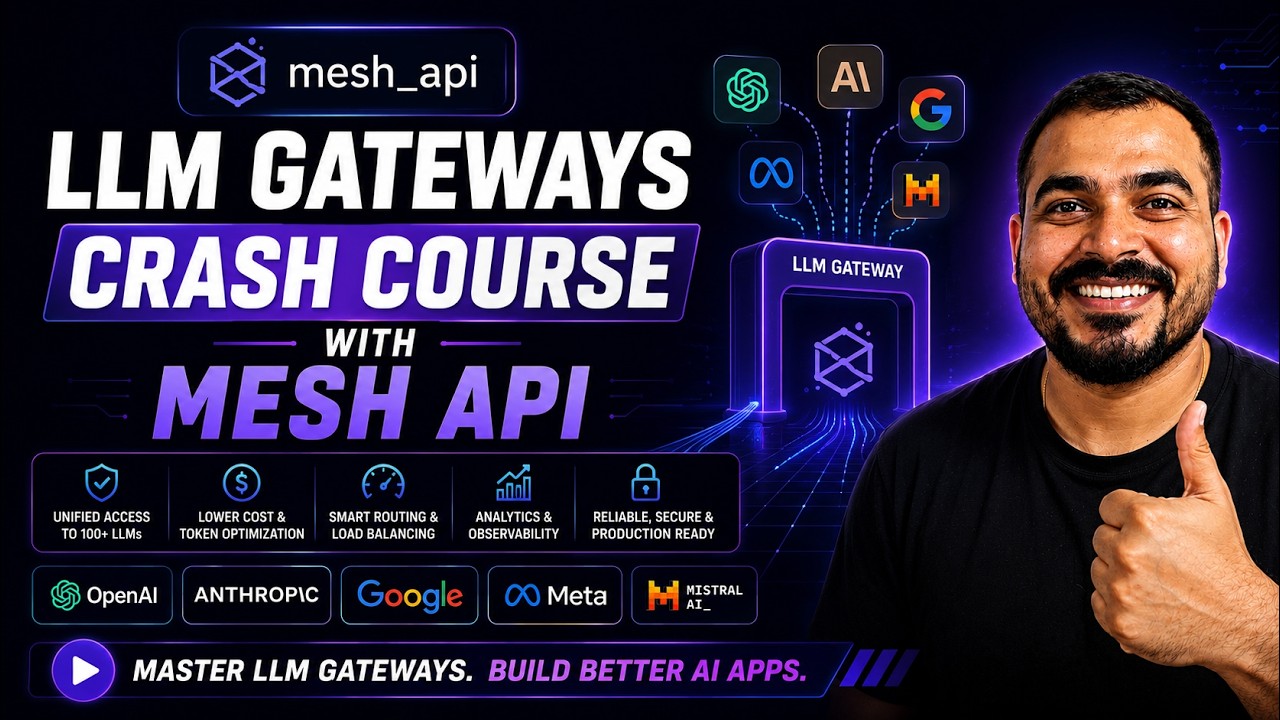 Complete AI LLM Gateway Crash Course With Mesh API