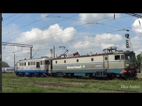 Private freight train Unicom Tranzit 40-0507-0 & 60-1394-0 Timisoara North