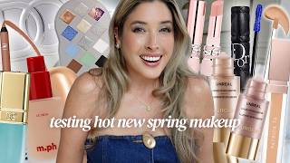 TESTING THE HOTTEST NEW MAKEUP for THIS SPRING: YSL, DIOR, HOURGLASS, DOLCE & GABBANA, M.PH & More 🦋