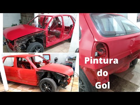 Pintura do gol bola com esmalte sintético