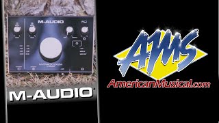 Video thumbnail for M Audio 2x2M Demo - M Audio MTrack 2X2M USB Audio/MIDI Interface by American Musical Supply