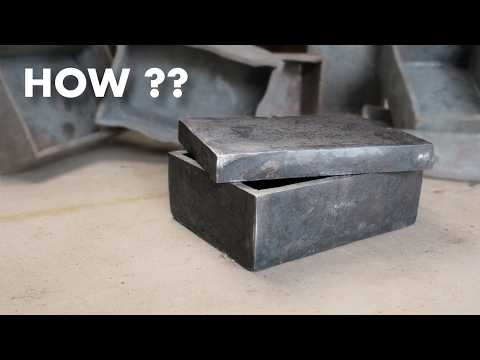 Forging a Steel Box With No Cuts and No Welding (After Many Failures)