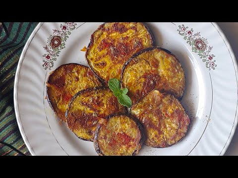 Grilled Brinjal Recipe | Healthy Masala Baingan Recipe | IMWOW