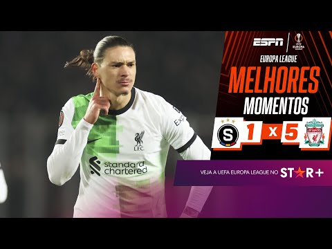 Gols e lances de Sparta Praga x Liverpool