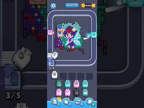 Pixel Flow Level 739 Walkthrough