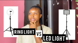 Ring light vs led light comparison:which light you should st