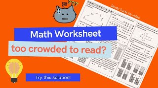 ADHD Math Worksheet Hack