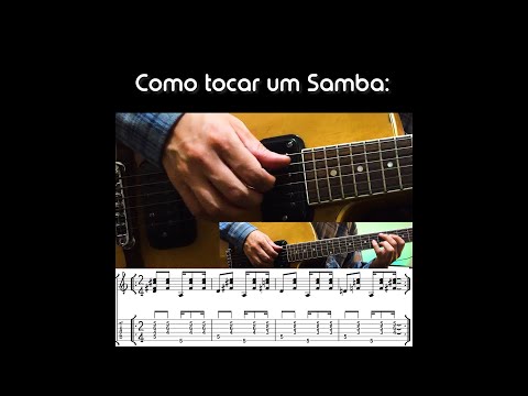 Como tocar Samba no Violão ou Guitarra | Dica Jazz #ritmo #samba