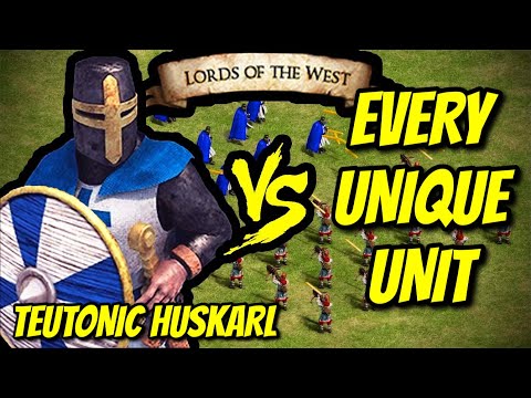 TEUTONIC HUSKARL vs EVERY UNIQUE UNIT | AoE II: Definitive Edition