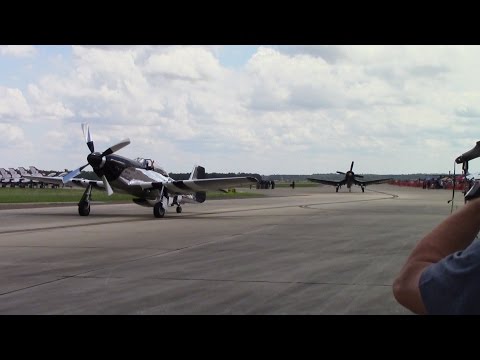 P-51 and F-4U "Class of '45" Flight 2016 Shaw Air Expo