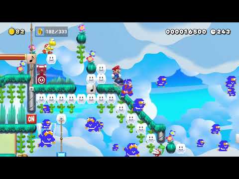 Automatic level　+ don't move. by たぼっち 🍄 Super Mario Maker 2 #ahf 😶 No Commentary