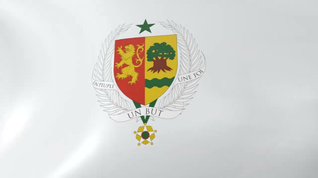 Coat of arms of Senegal - Flag Stock Illustration