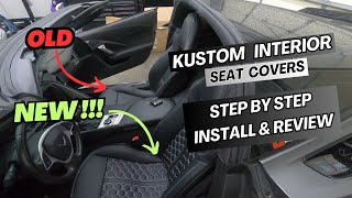 Kustom Interior Seat covers Step by step install (Nice affordable seat covers)