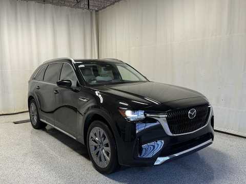 2025 Mazda CX-90 MHEV GT-P AWD in Black for sale at Park Mazda in Sherwood Park, AB