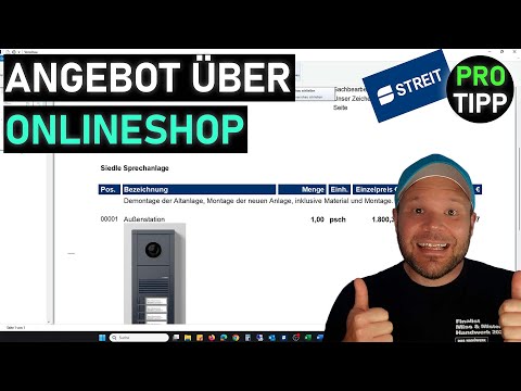 Write a tradesman’s offer in 10 minutes – with STREIT (without typing)